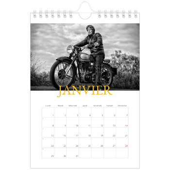 Calendrier photo A5 — Style héritage