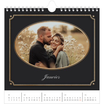 Calendrier photo carré — Classique vintage