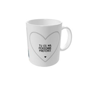 Mug personnalisé — Texte au pochoir