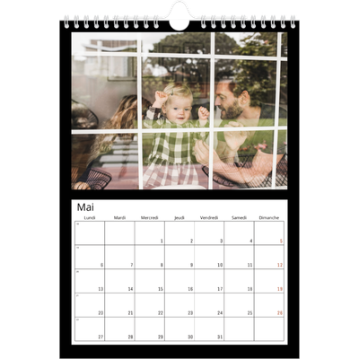 Calendrier photo A4 (20 x 30 cm) — Bodures noires [couverture]