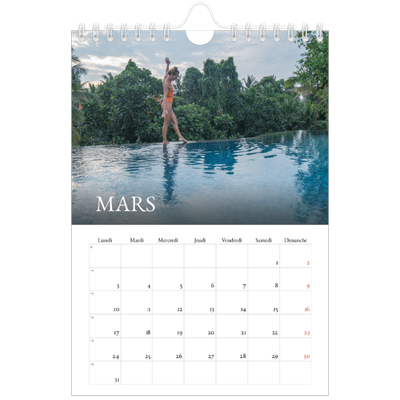 Calendrier photo A5 — Superposition classique [Mars]