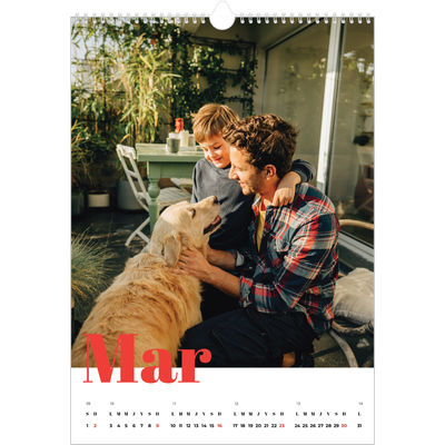 A3 Calendrier annuel — Une année audacieuse [Mars]