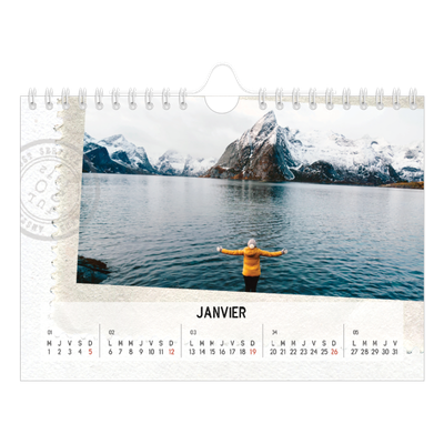 Calendrier photo A5 — Parts unknown [Janvier]
