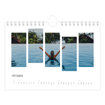 Calendrier photo A5 — Fragments de voyage [Février]