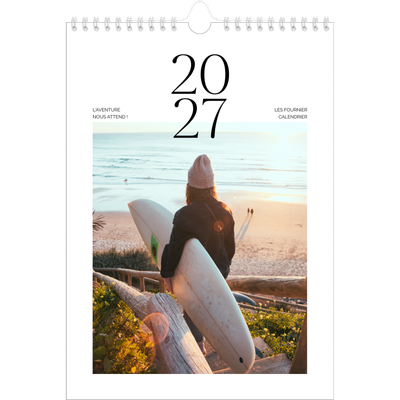 Calendrier photo A4 (20 x 30 cm) — Surf & couchers de soleil [couverture]