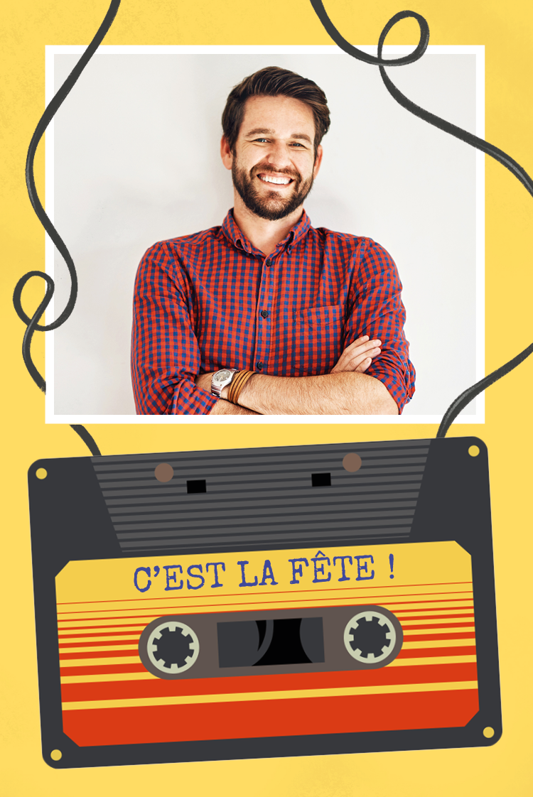 Cartons d'invitation — Fête années 80