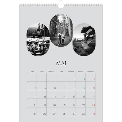 A3 Calendrier annuel — Sur la route [couverture]