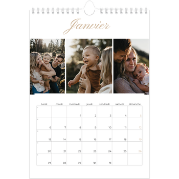 Calendrier photo A4 — Diaporama