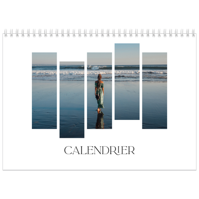 Calendrier photo A4 double (30 x 40 cm) — Fragments de voyage [couverture]