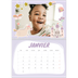 Calendrier photo A4 double (30 x 40 cm) — Licorne magique [Janvier]