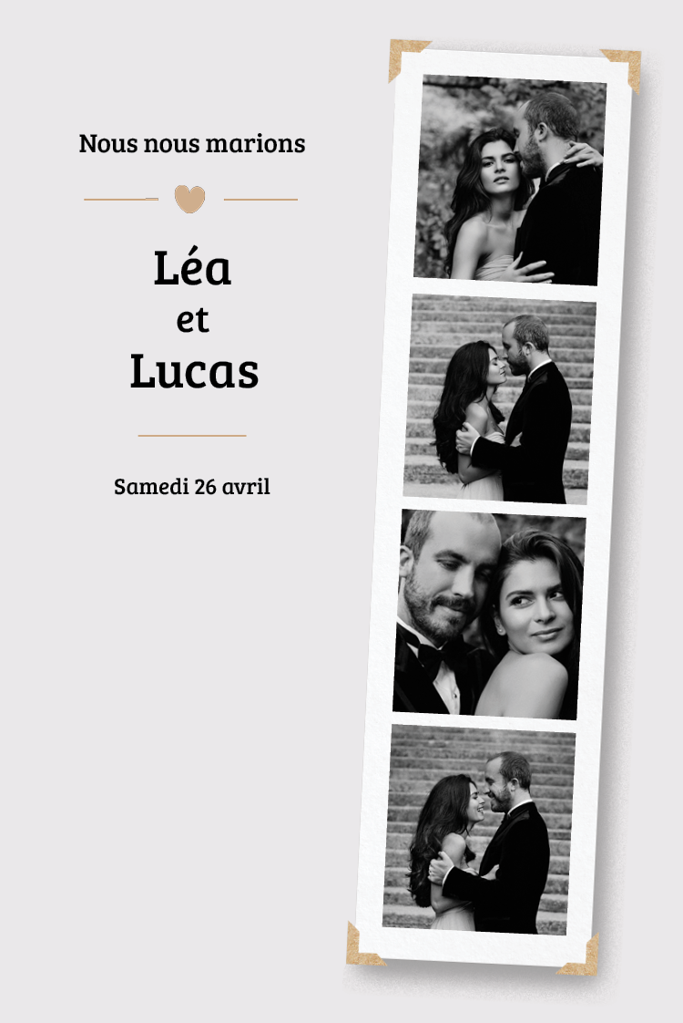 Cartons d'invitation — Photobooth