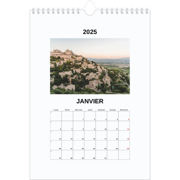 Calendrier photo A4 — Simple photo