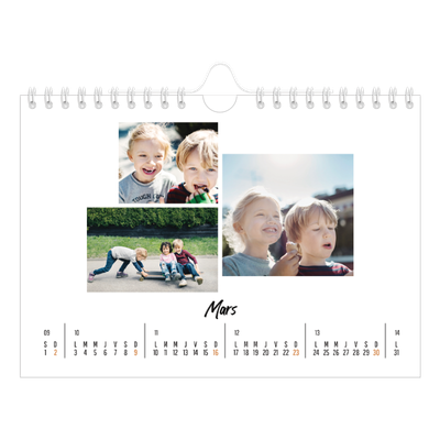 Calendrier photo A5 — Journal Intime [Mars]