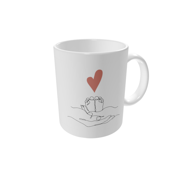 Mug personnalisé — Lignes d'amour
