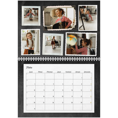 Calendrier photo A4 double (30 x 40 cm) — Collection de photos [Mars]
