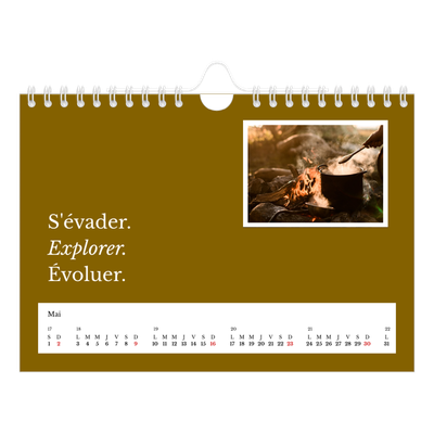 Calendrier photo A5 — Terre éditoriale [Mai]