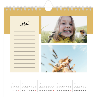 Calendriers annuels carré — Agenda 'To Do' list [couverture]