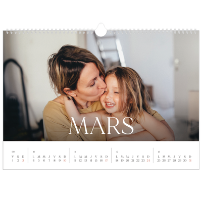 Calendrier photo A3 — Douze jolis mois [Mars]