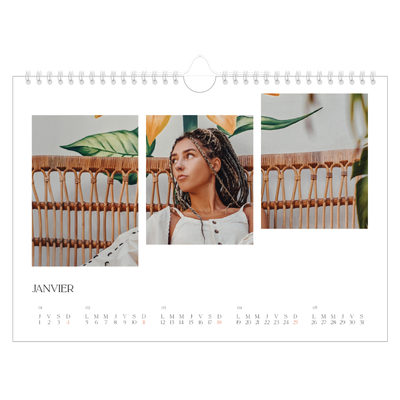 Calendrier photo A4 — Fragments de voyage [Janvier]
