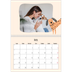 Calendrier photo A4 double (30 x 40 cm) — Pattes de chien et gribouillis [Avril]