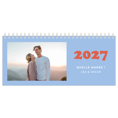 Calendrier de bureau — Cadres rétro [couverture]