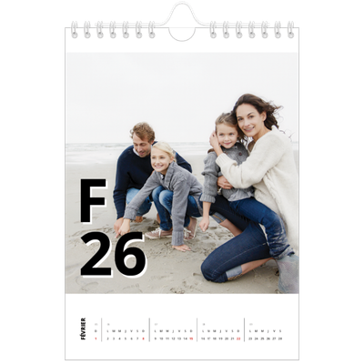 Calendrier photo A5 — Jolie lettre [Février]