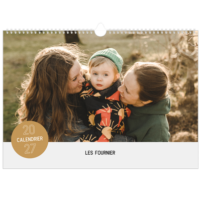 Calendrier photo A3 — Gommettes photo [couverture]