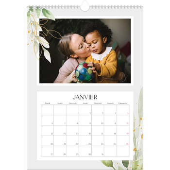 Calendrier photo A3 — Éclaboussure florale