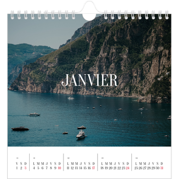 Calendrier photo carré — Évasion sans fin