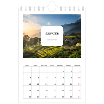 Calendrier photo A5 — Toute l'histoire