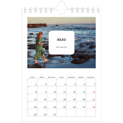 Calendrier photo A5 — Toute l'histoire [Mars]