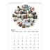 Calendrier photo A4 (20 x 30 cm) — Formes et collage [Janvier]