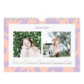 Calendrier photo A5 — Jeu de motifs