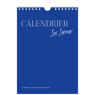 Calendrier photo A5 — Classique cobalt [couverture]