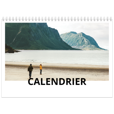 Calendrier photo A4 double (30 x 40 cm) — Espace blanc [couverture]