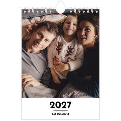 Calendrier photo A5 — Projecteur sur les lettres [couverture]