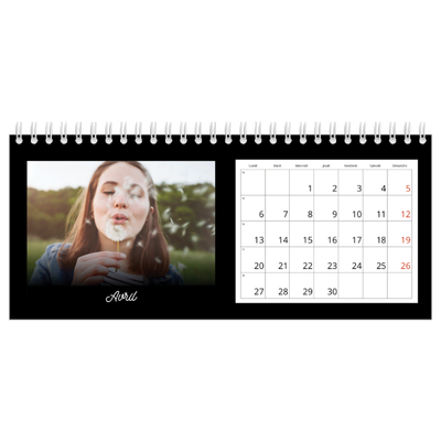 Calendrier de bureau — Diapositive [Avril]