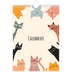 Calendrier photo A5 — Pattes de chat et gribouillis [couverture]