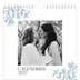 Calendriers annuels carré — Romance en bleu et blanc [couverture]