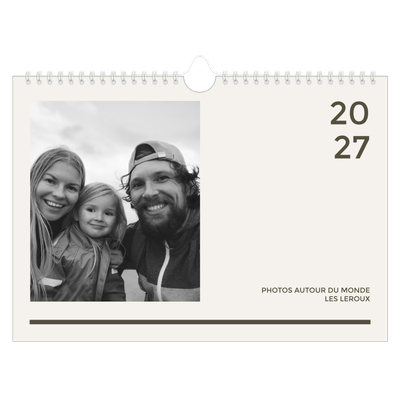 Calendrier photo A4 — Contemporain audacieux [couverture]