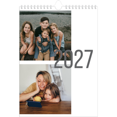 Calendrier photo A4 (20 x 30 cm) — Numéros mensuels [couverture]