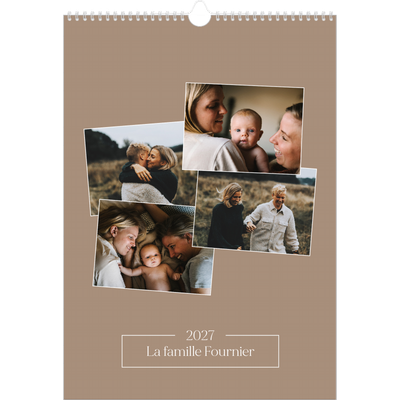 A3 Calendrier annuel — Souvenirs artisanaux [couverture]