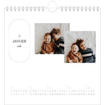 Calendrier photo carré — Une ébauche