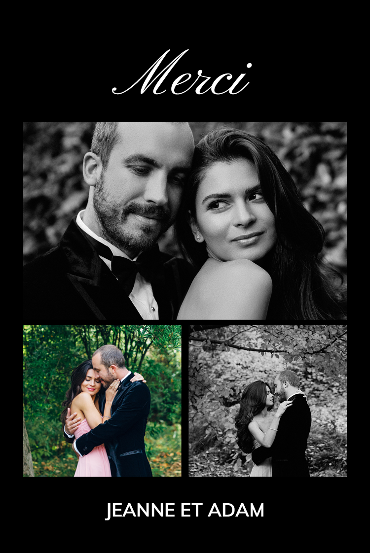 Carte de remerciement — Diapositive