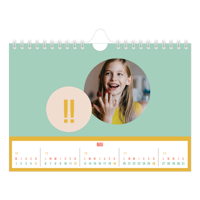 Calendrier photo A5 — Fun et moderne [couverture]