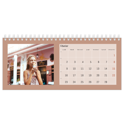 Calendrier de bureau — Terracotta [Février]