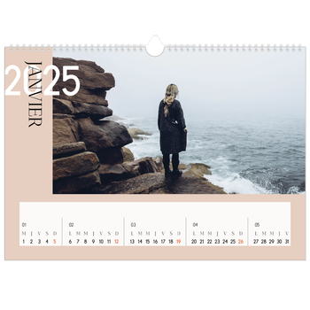 Calendrier photo A3 — Superposition