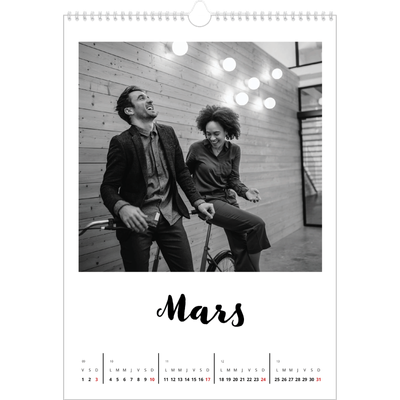 A3 Calendrier annuel — Fait Main [Mars]