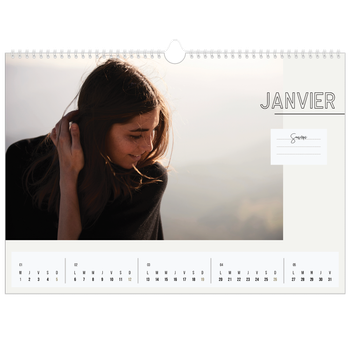Calendrier photo A3 — Mémento