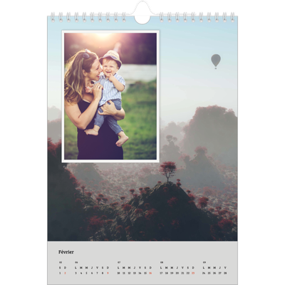 Calendrier photo A4 (20 x 30 cm) — Saison en immersion [Février]
